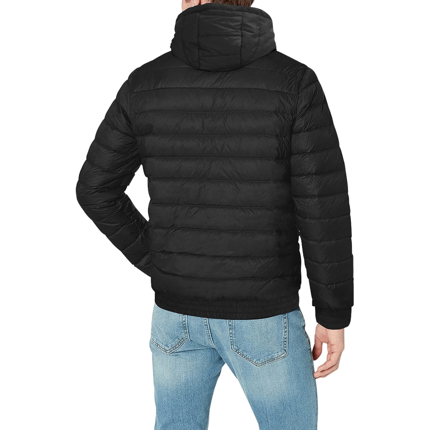 Custom Men's Padded Hooded Jacket