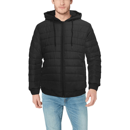 Custom Men's Padded Hooded Jacket