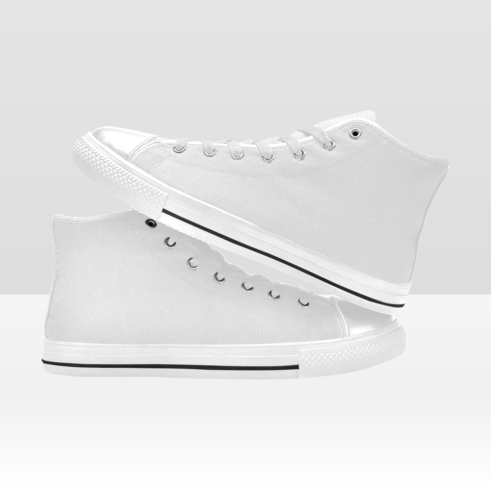 Custom White Sole Women's High Top Shoes